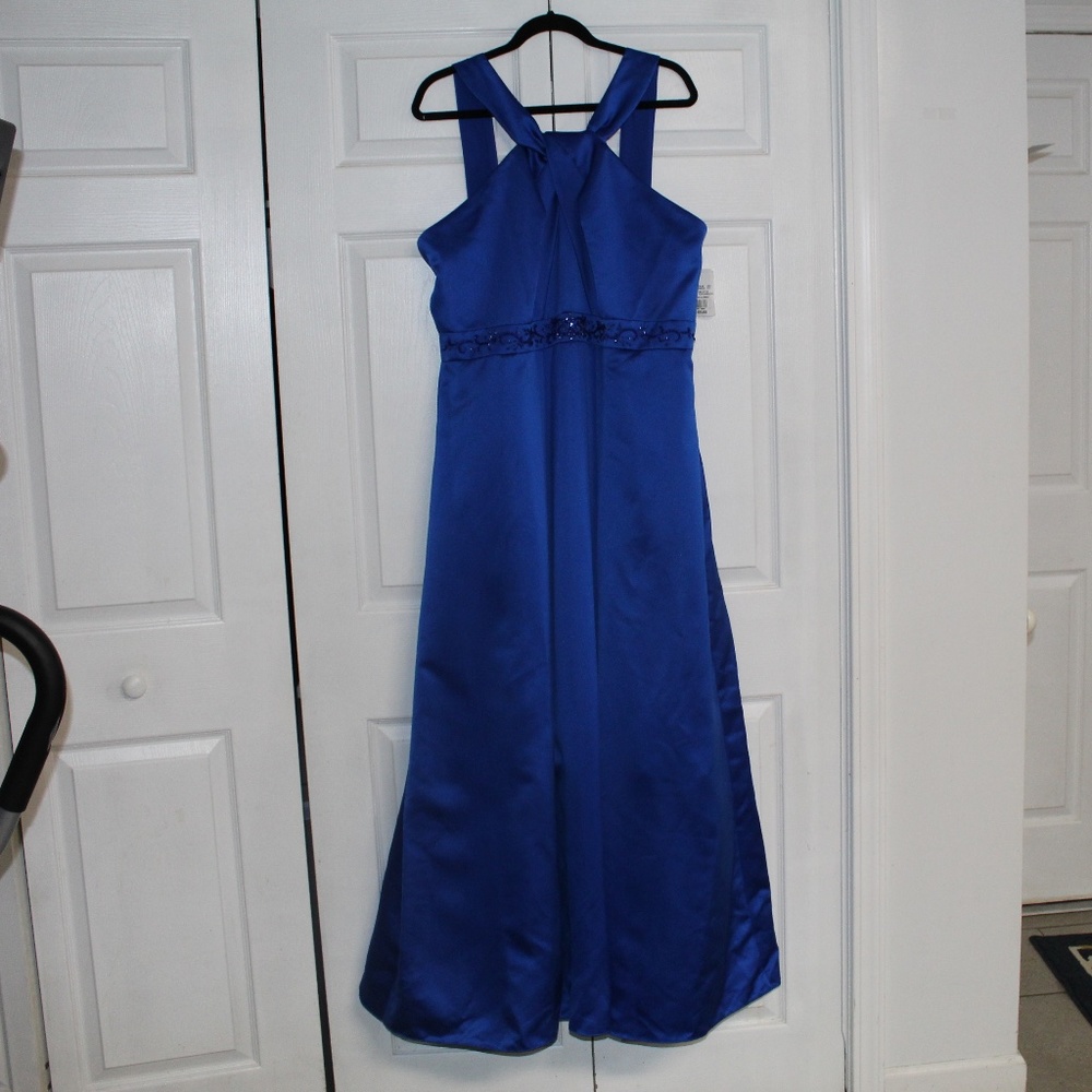 David's Bridal Satin Gown
